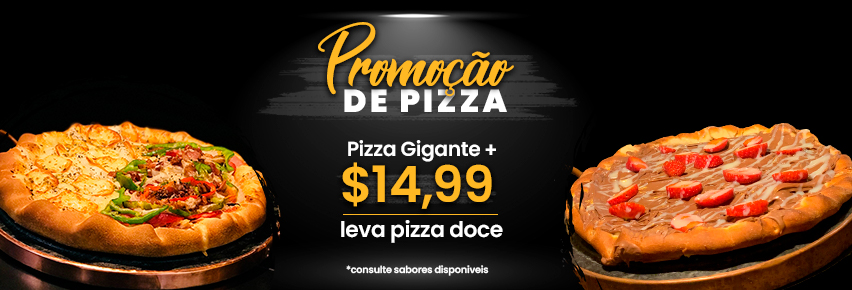 Promoção pizza doce