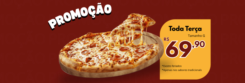Promoção de Pizza nas Terças