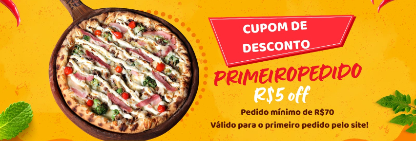 PRIMEIRO PEDIDO- CUPOM