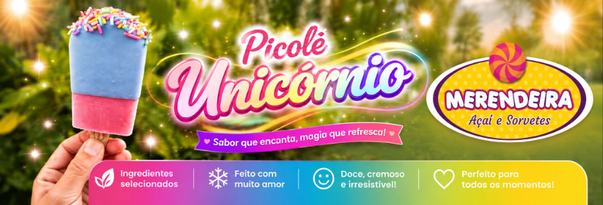 Picolé unicórnio 