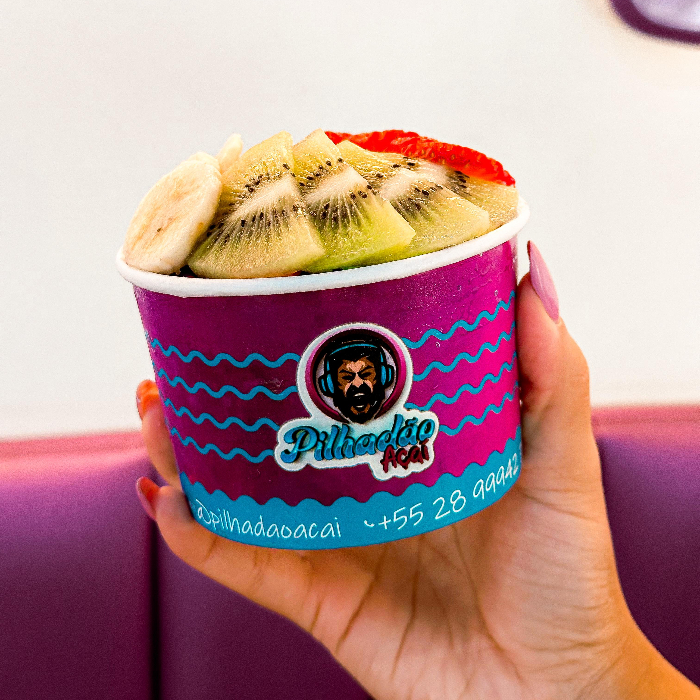1 COPO DE AÇAI 350 ML + 1 PALETA ABACAXI C/ HORTELÃ