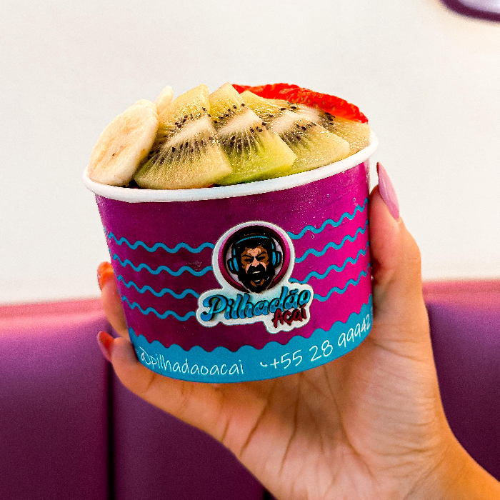 1 COPO DE AÇAI 350 ML + 1 PALETA TARDICIONAL FLOCOS