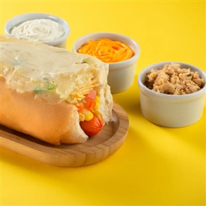 14 - Hot Dog Tradicional + Frango + Cheddar + Requeijão