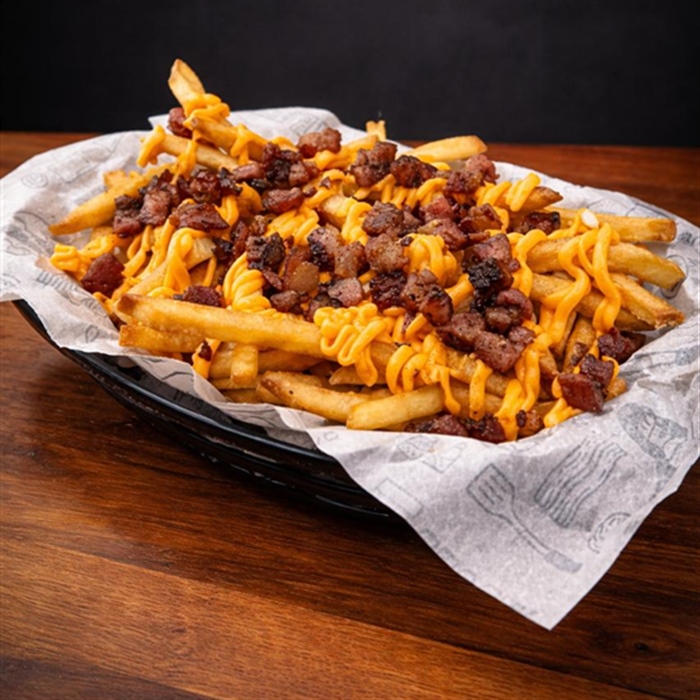 APROX. 300G BATATA + CHEDDAR + BACON