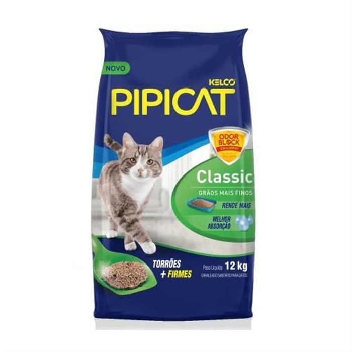 AREIA HIGIENICA PIPICAT CLASSIC 12KG