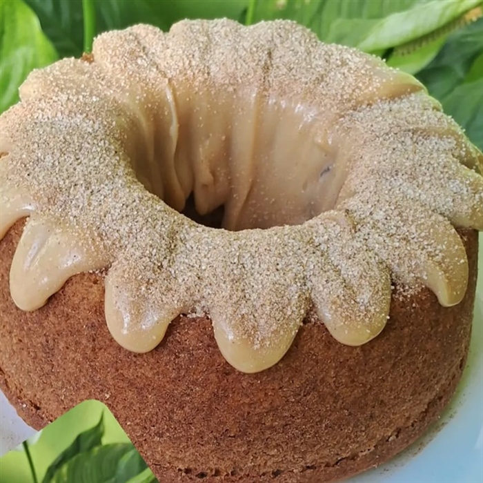 Bolo caseirinho sabor churros