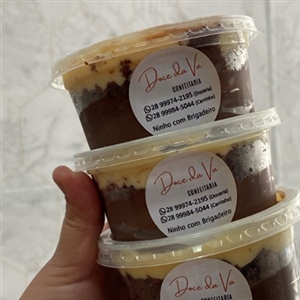 Bolo de pote de Ninho com Brigadeiro