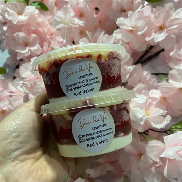 Bolo de pote red velvet