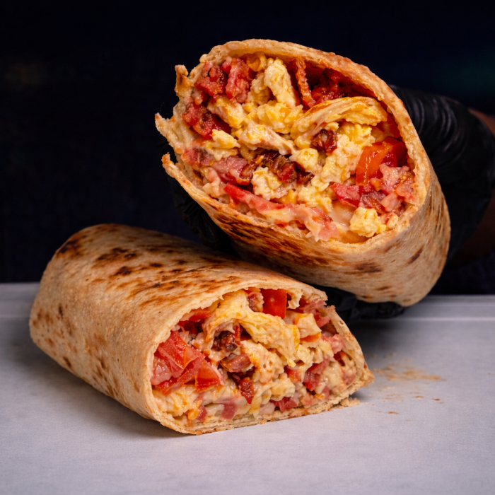 BURRITO DE BACON COM OVO