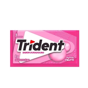 CHICLETE TRIDENT TUTTI FRUTTI 