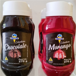 COBERTURA DE MORANGO 270G