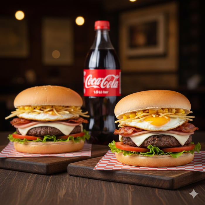 COMBO 2 ESPECIAIS DA CASA 02 + COCA 1,5LT.