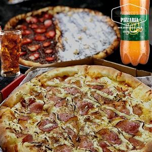 Combo de pizza super gigante mais refri em Camboriú #pizza #pizzaria #