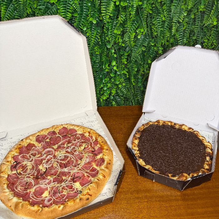 COMBO PIZZA SALGADA 35CM + PIZZA DOCE 25CM