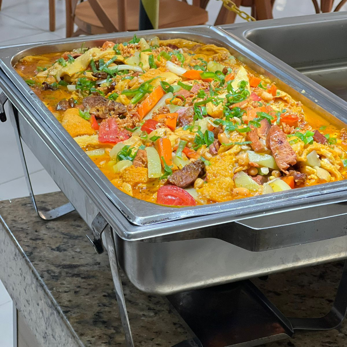 DOBRADINHA COM FEIJÃO BRANCO E LEGUMES