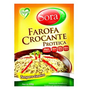 FAROFA CROCANTE PROTEICA TEMPERO CASEIRO SORA 300G