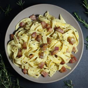 FETUCCINE À CARBONARA - 2 PESSOAS