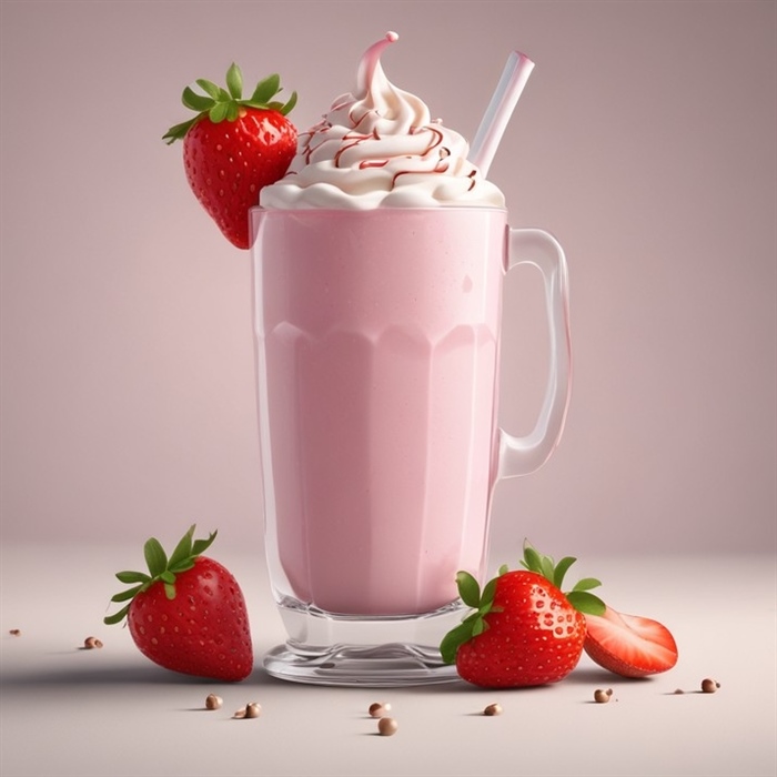 MILK SHAKE 500 ML - MORANGO