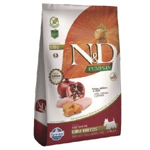 N&D PUMPKIN FRANGO MINI CÃES ADULTOS - SC 2,5KG