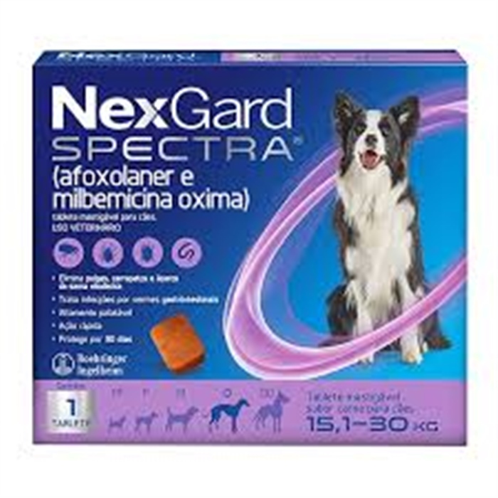 NEXGARD SPECTRA 15-30 KG - 1 TABLETE MASTIG