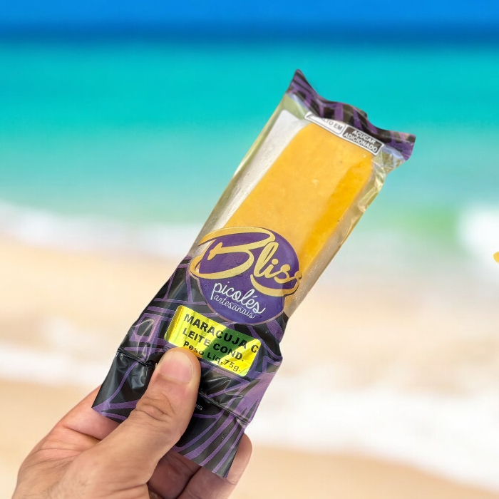 PALETA BLISS MARACUJÁ COM LEITE CONDENSADO