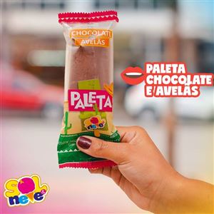 PALETA GOURMET CHOCOLATE E AVELÃ