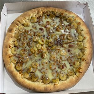 PIZZA BANANA COM CANELA