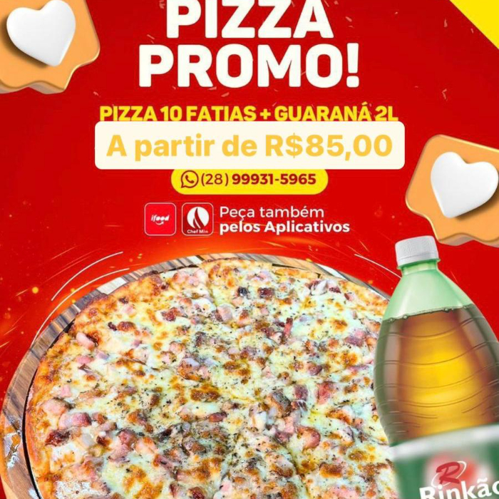 PIZZA - PROMOÇÃO PIZZA FAMÍLIA + REFRI 2L