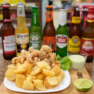PORÇÃO DE TORRESMO C/ AIPIM