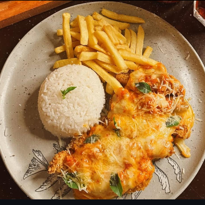 PRATO - TILÁPIA Á PARMEGIANA