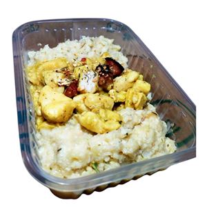 RISOTO DE COUVE FLOR COM FRANGO E BACON