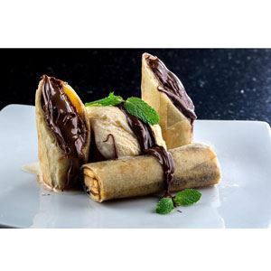ROLINHO DE BANANA COM NUTELLA
