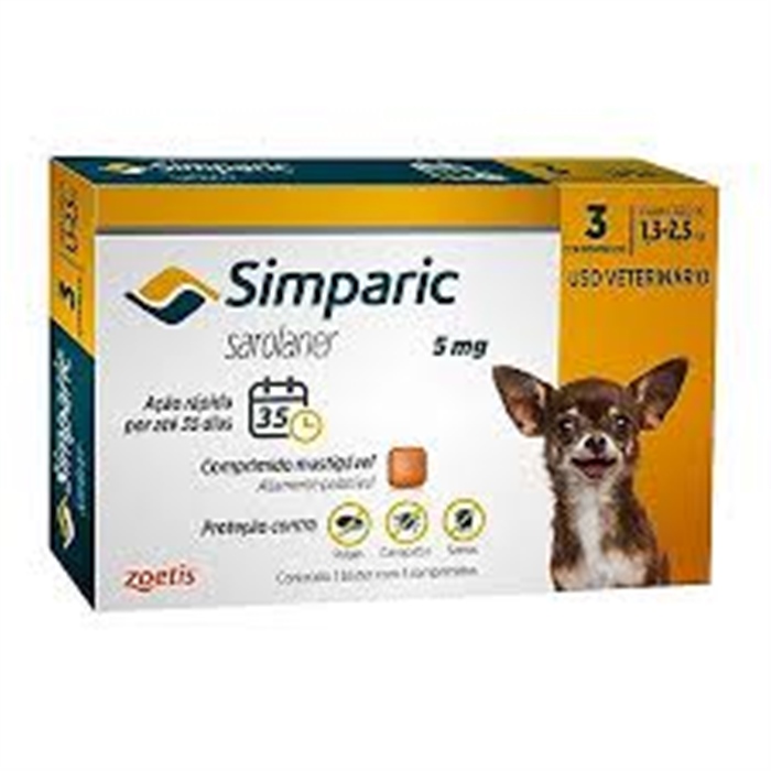 SIMPARIC 5MG - 1,3 A 2,5 KG