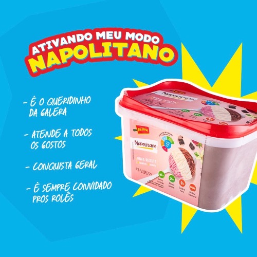 SORVETE NAPOLITANO 1,500ML