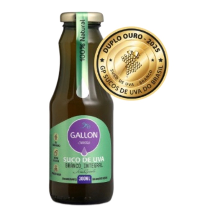 SUCO DE UVA BRANCO INTEGRAL 300ML