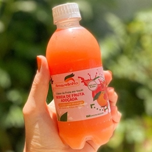 SUCO NATURAL DE LARANJA C/ MORANGO 300ML