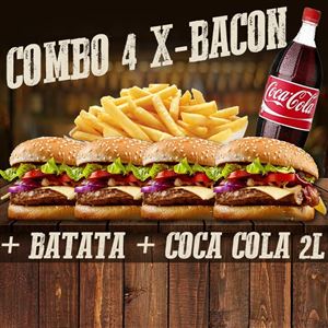 COMBO FAMÍLIA X BACON + BATATA G + COCA 2L - PrintFOOD - O print que da  desconto em comida!