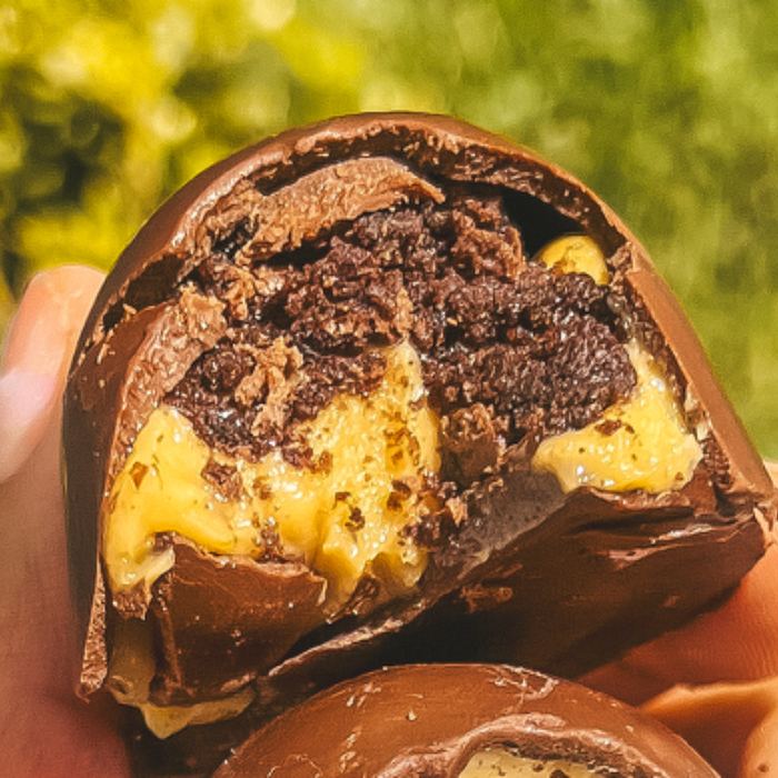 TRUFA DE MARACUJÁ E BROWNIE