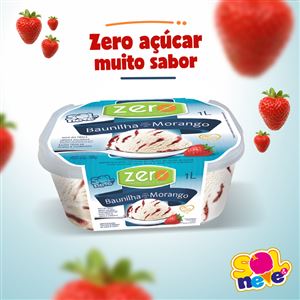 ZERO AÇÚCAR BAUNILHA COM MORANGO 1L