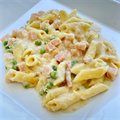 COMBO 1: PENNE COM MOLHO PARISIENSE 350G + MINI CHICKEN 130G + REFRI LATA