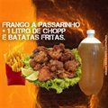 CP 02 - FRANGO A PASSARINHO + FRITAS + CHOPP