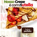 CREPE NUTELLA, CHOCOLATE BRANCO E MINI OREO