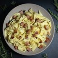 FETUCCINE À CARBONARA - 1 PESSOA