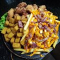 FRANGUITO, BATATA E POLENTA