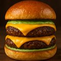 < Double Carne Grande Cheddar Duplo Burger > Hamburguer Gourmet