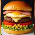 < Huevo Presunto Queso Burger do Baby >