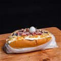 HOTDOG FRANGO DESFIADO,BACON E CATUPIRY