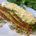 LASANHA DE ABOBRINHA A BOLONHESA